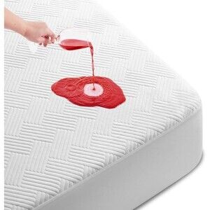 Twin Size 100% Waterproof Mattress Protector, Mattress Pad Cover Fitted 8"-21"